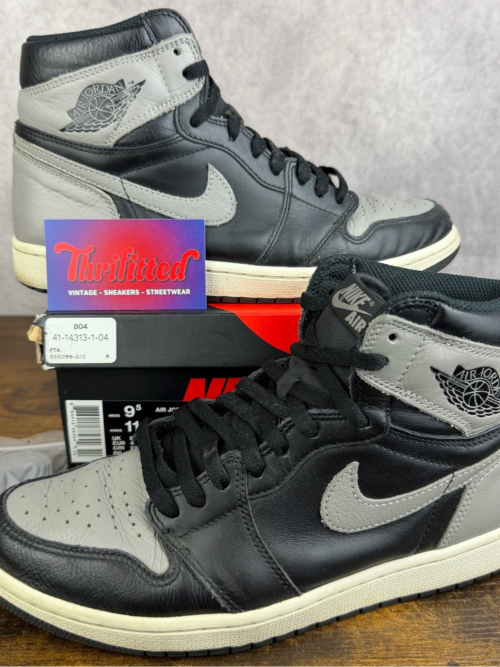Air Jordan 1 Retro High OG Shadow 2018 Size 9.5 555088-013 Men’s Sneakers Rare
